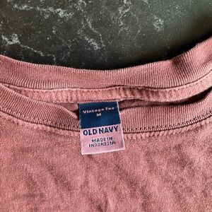 Old Navy Vintage Tee in Dusty Pink